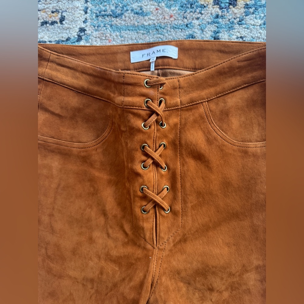 Frame Terracotta Lamb Suede Bootcut Pants
Size 26 - Picture 7 of 11